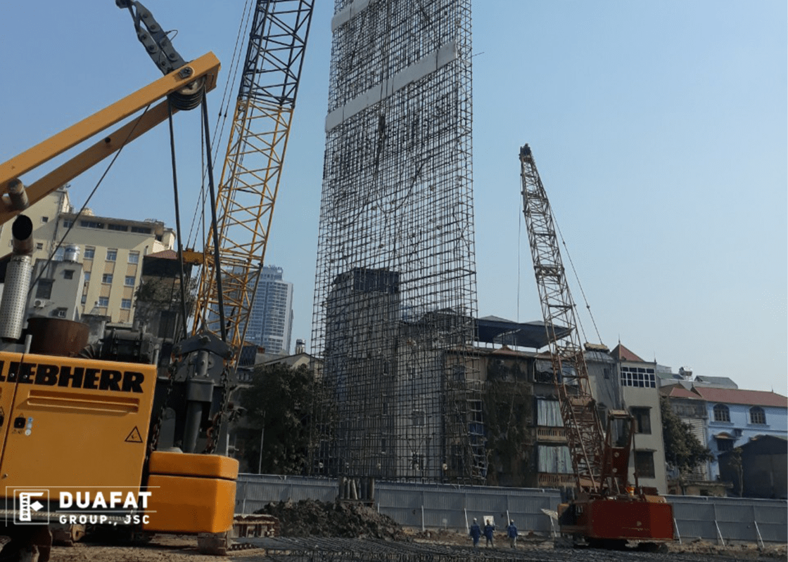 Barrette pile construction technology Đuafat